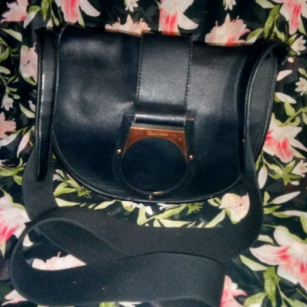 Calvin Klein Saddle Style Shoulder Bag